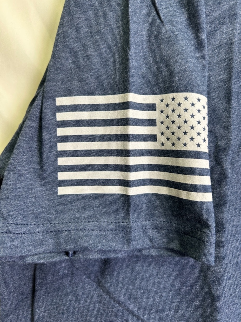 5-Pack Men's Short-Sleeve Tee with Sleeve Flag Accent and Crossed Rifles - Picture 3 of 5